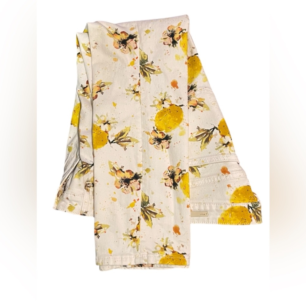 PILCRO by Anthropologie Floral Yellow and White Jeans - Picture 7 of 9